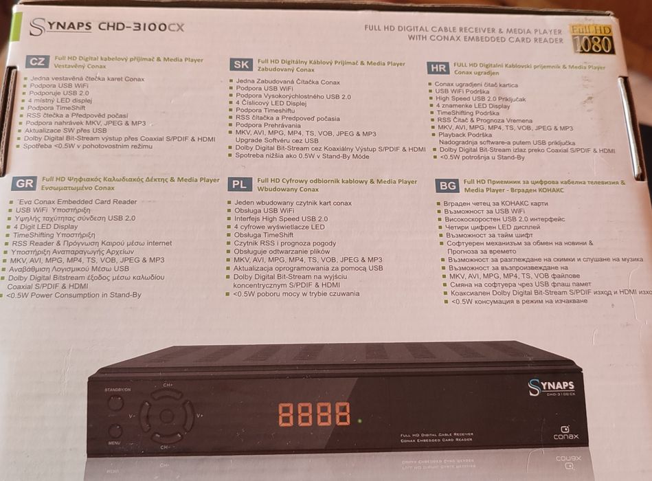 Receptor digital terestru full HD & Media player comax incorporat