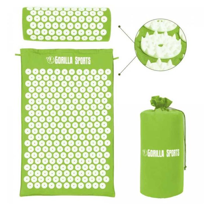 Covoras pentru presopunctura, verde