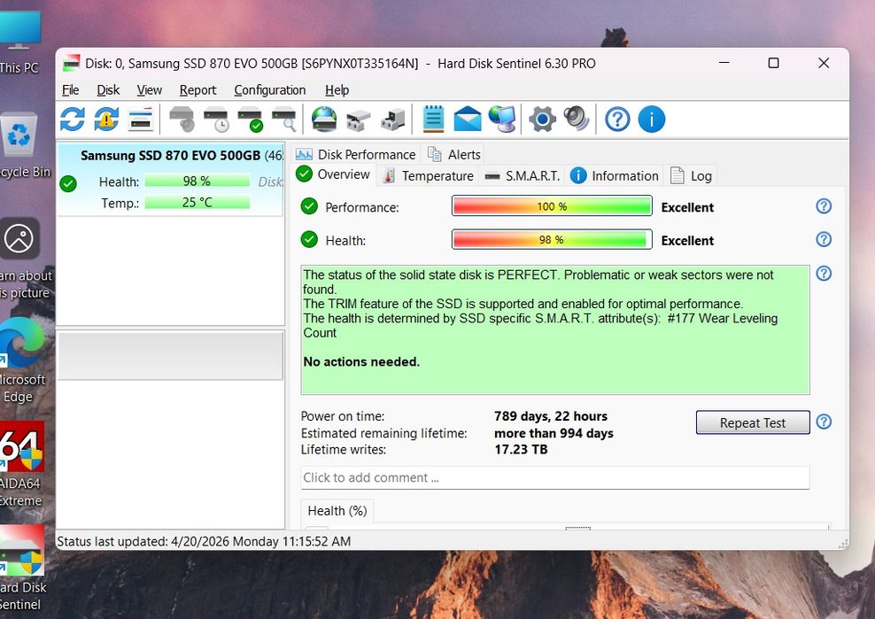 SSD Original Samsung 870EVO 500gb