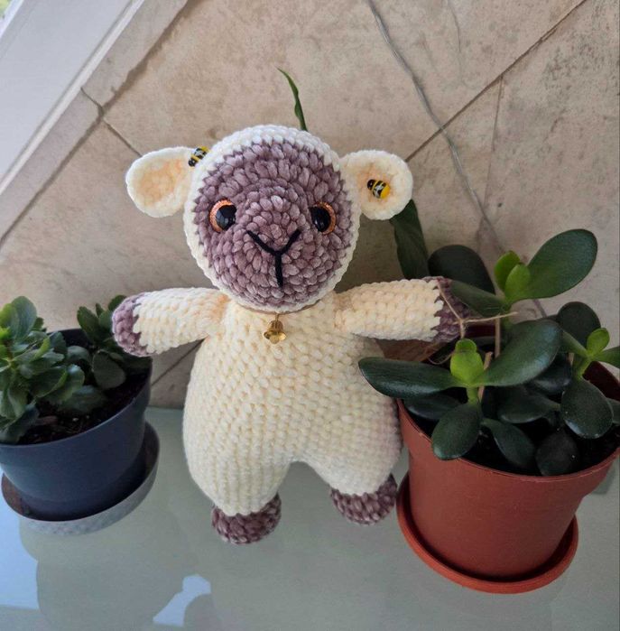Плетени плюшени играчки, ръчна изработка