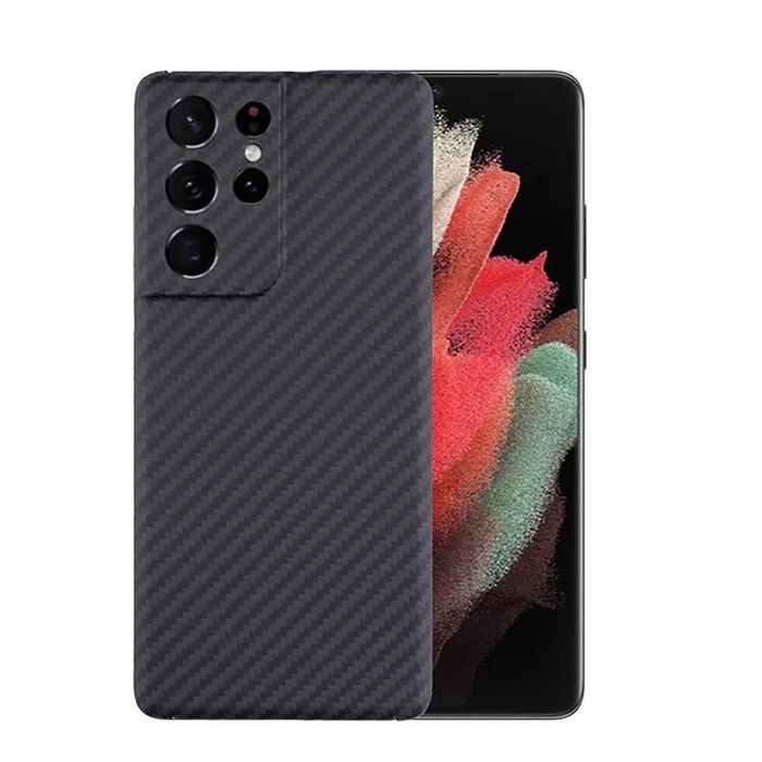 Husa Samsung S21 S22 S23 S24 S25 Plus Ultra Slim Silicon Kevlar Look