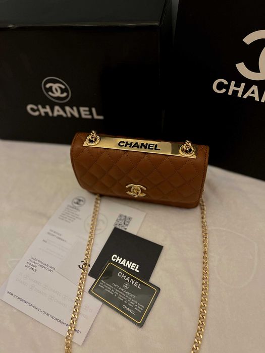 Poseta/Geanta Chanel Brown Leather 20x13x4