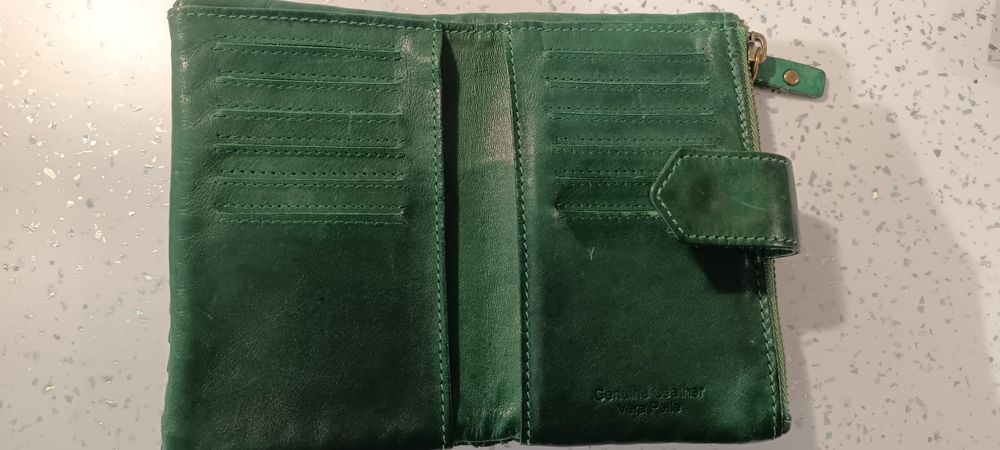 Дамско портмоне/портфейл естествена кожа Coach