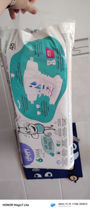 Pampers Happy 47 bucăți marimea 6