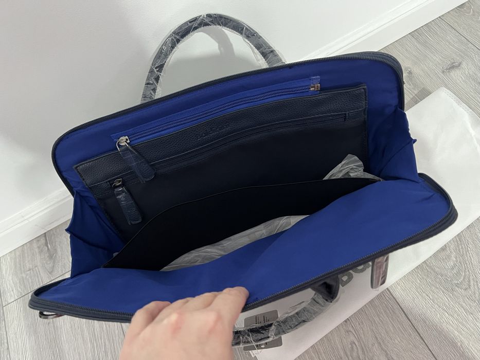 Geanta laptop / servieta Baldinini albastru inchis - noua, cu eticheta