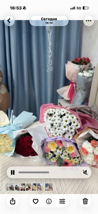 Букеты свежие, только получили