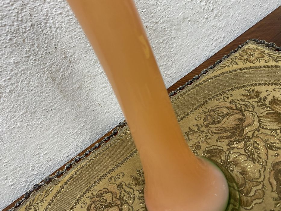 Италианска ваза от разноцветно разтопено стъкло мурано