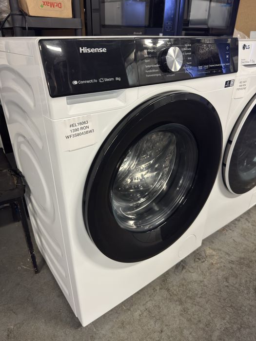 Masina de spalat rufe 8kg Hisense WF3S8043BW3, factura si garantie 12 luni