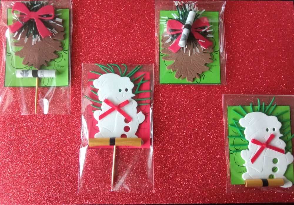 Ръчно изработени коледни и новогодишни късмети