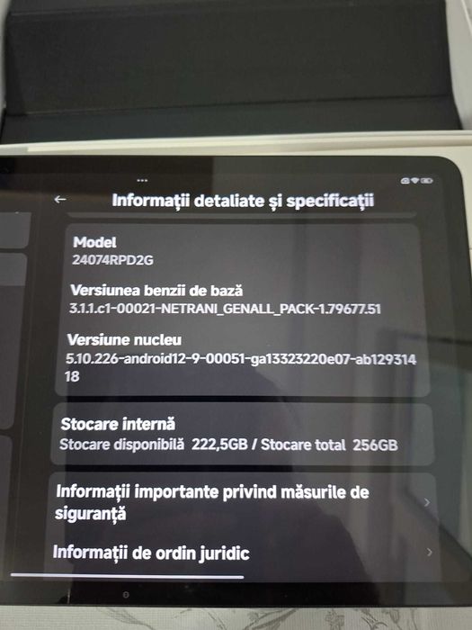 tableta Redmi Pad Pro 5g 12.1 inchi nefolosita 12GB RAM 250Gb memorie
