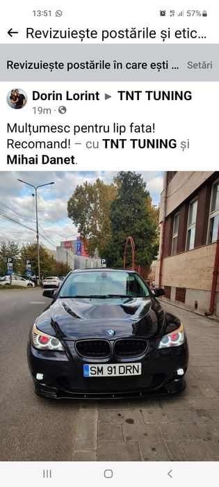 Lip prelungire bmw e60 e61 bara fata m pack  tech