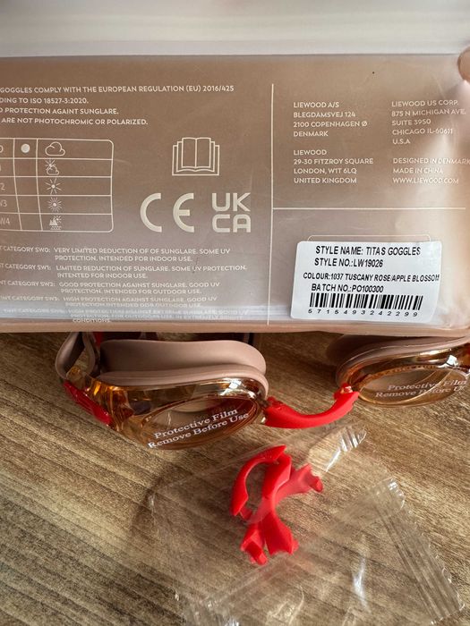 Нови детски очила за плуване Liewood Titas Tuscany Rose