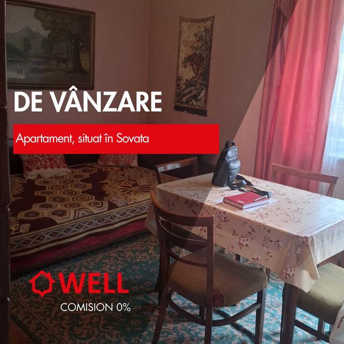 De vânzare apartament cu 3 camere, situat în Sovata