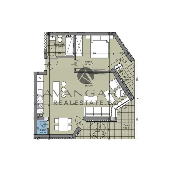 Продава се Двустаен апартамент в Пловдив, Христо Смирненски - 95 кв.м за 1607 €/кв.м - Снимка #3