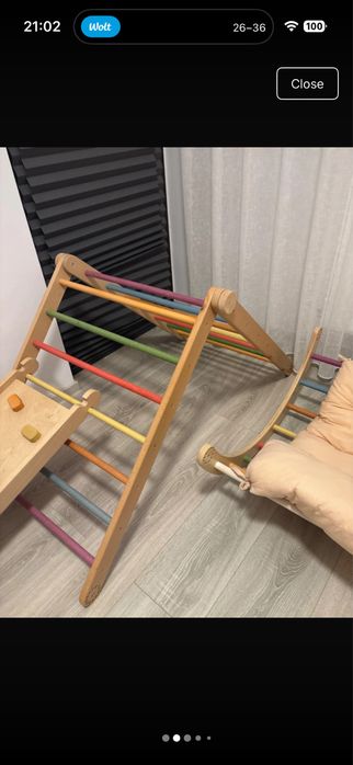 Turn Pikler din 4 piese + pernă arc