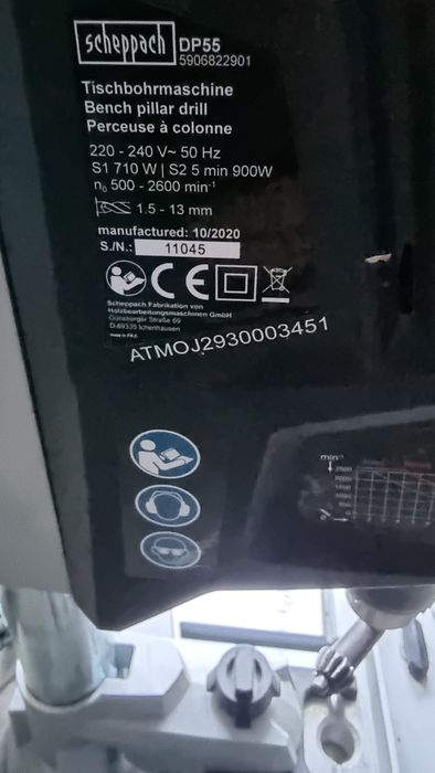 Mașină găurit scheppach DP 55