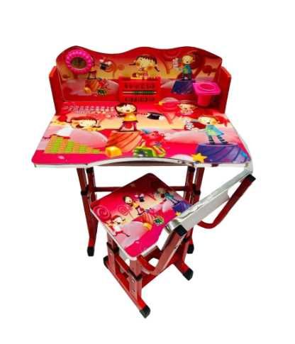 Birou cu scaunel ,inaltime reglabila,MDF,diferite modele fete/baieti