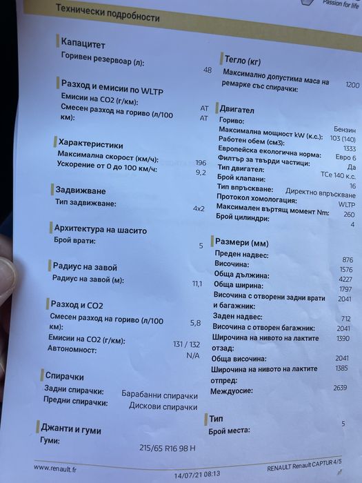 Renault captur  2021 g