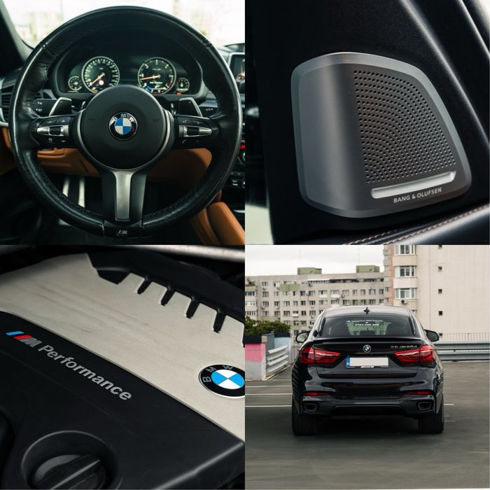 BMW X6 F16 M50d• 381CP • Night Vision • B&O • LED • Pachet M • Trapa