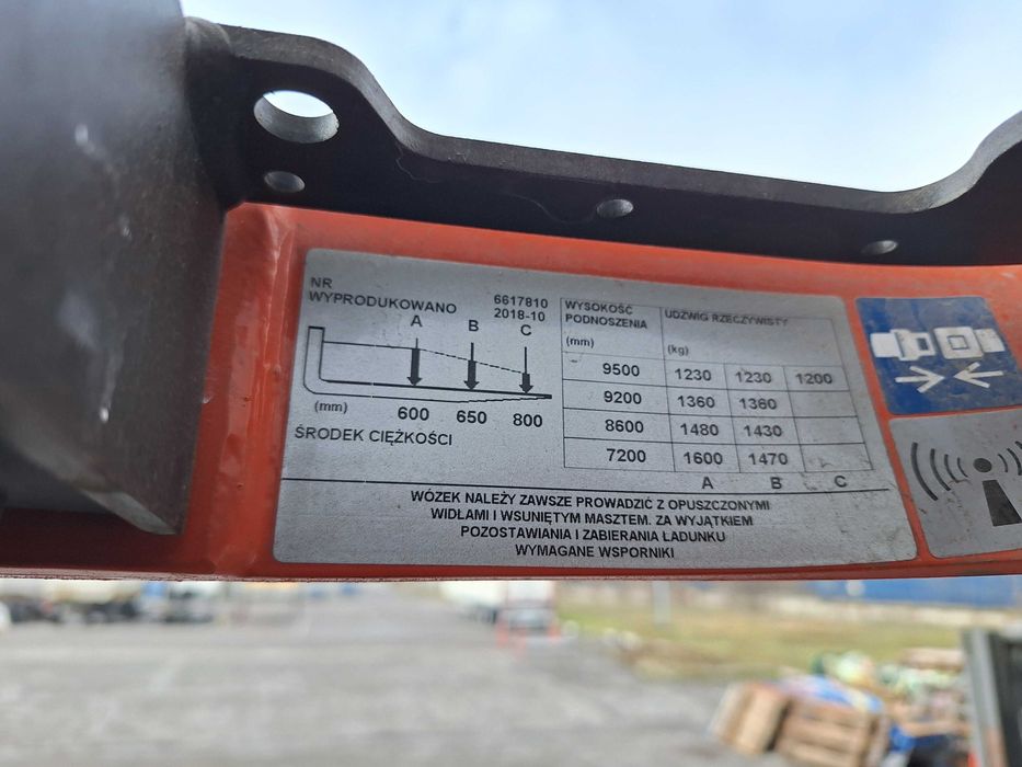 Ричтрак TOYOTA/BT RRE160H - 9500 мм