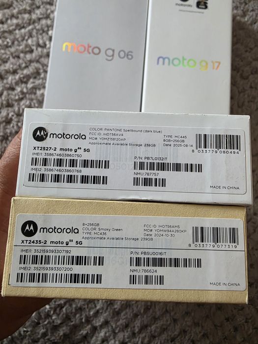Motorola G6 , G17 , G55 și G86 . NOI