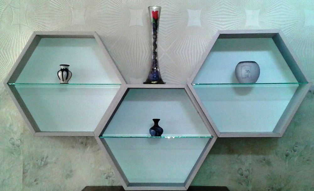 3D соты.Полки Подвесные.