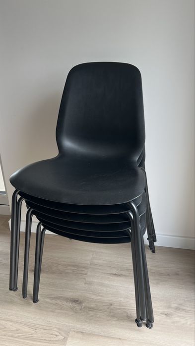 6 Scaune ikea negre