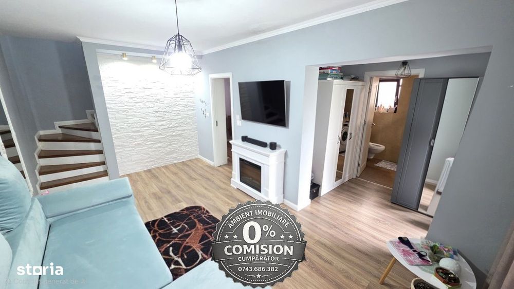 CASA P+1E mobilată și utilată, curte proprie 122 mp, zona Moara Grecil