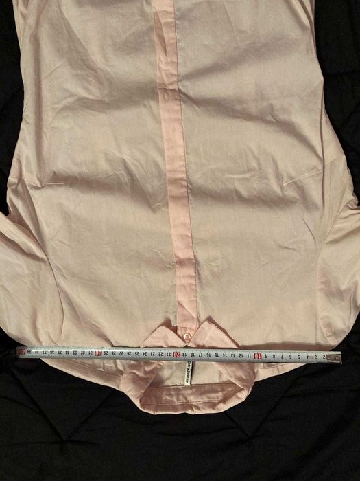 Camasa cu guler tip body Stradivarius, roz pal, marime S