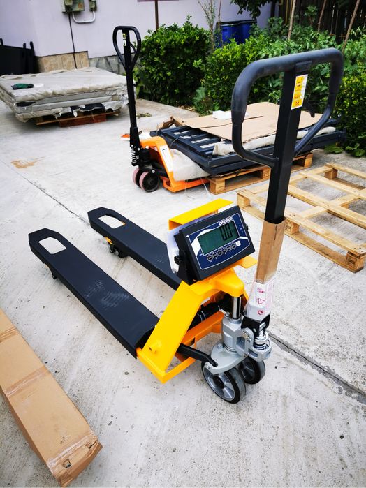 Transpalet cu cantar 2000 kg omologat/neomogat