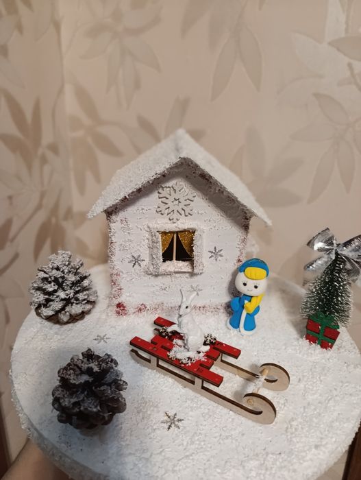 Зимния поделка   .