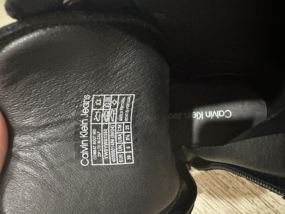 Оригинални Calvin Klein Jeans кожени боти