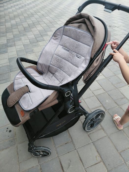 Коляска прогулочная New lux беж.