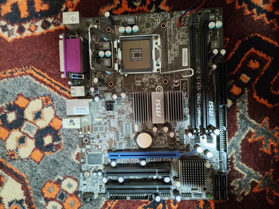 Материнская плата и кулер 775soket