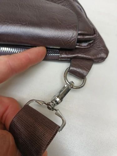 Мужская кожаная барсетка через плечо