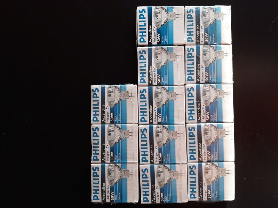 13 becuri halogen NOI, 50W, 12V