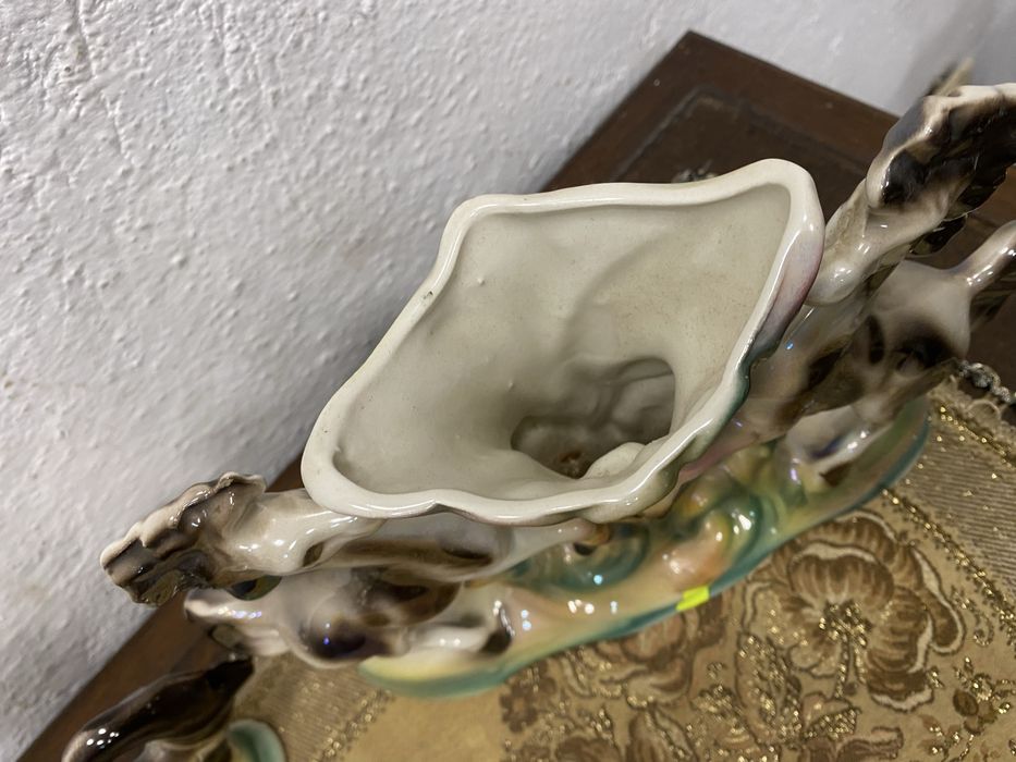 Винтидж порцеланови вази коне Declrate 1960 Италия