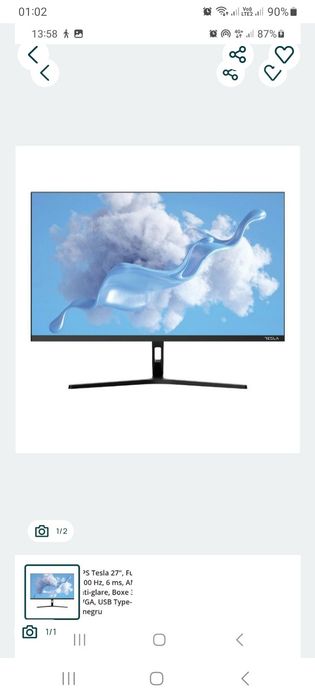 Monitor tesla 27 inch 100 hz