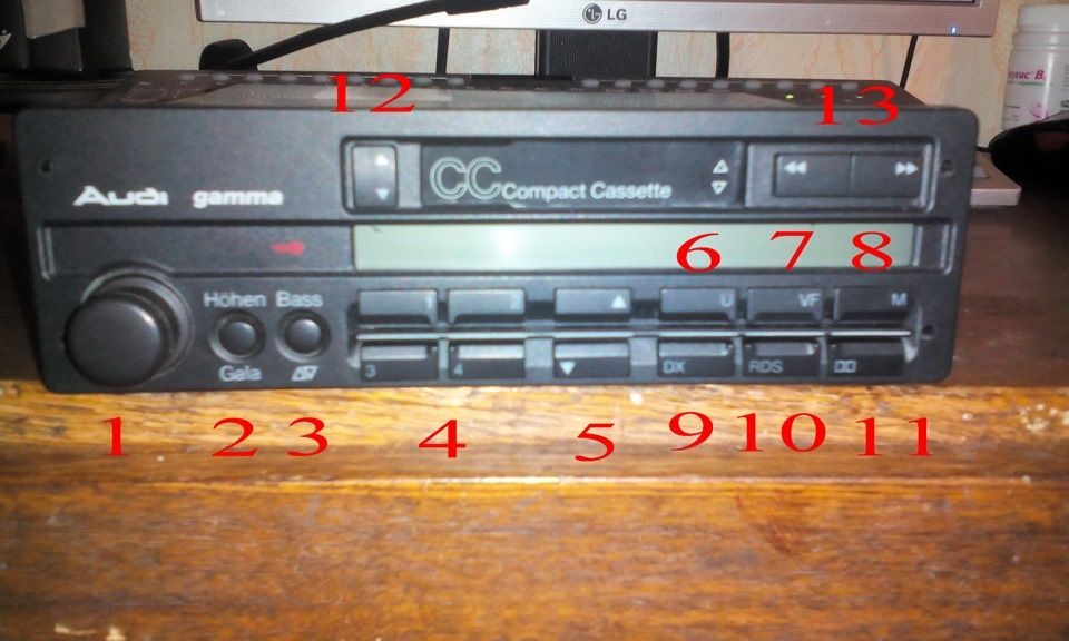 кассетная автомагнитола Audi Gamma CC