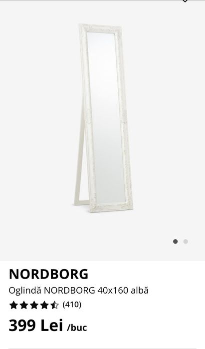 Oglindă alba Nordborg
