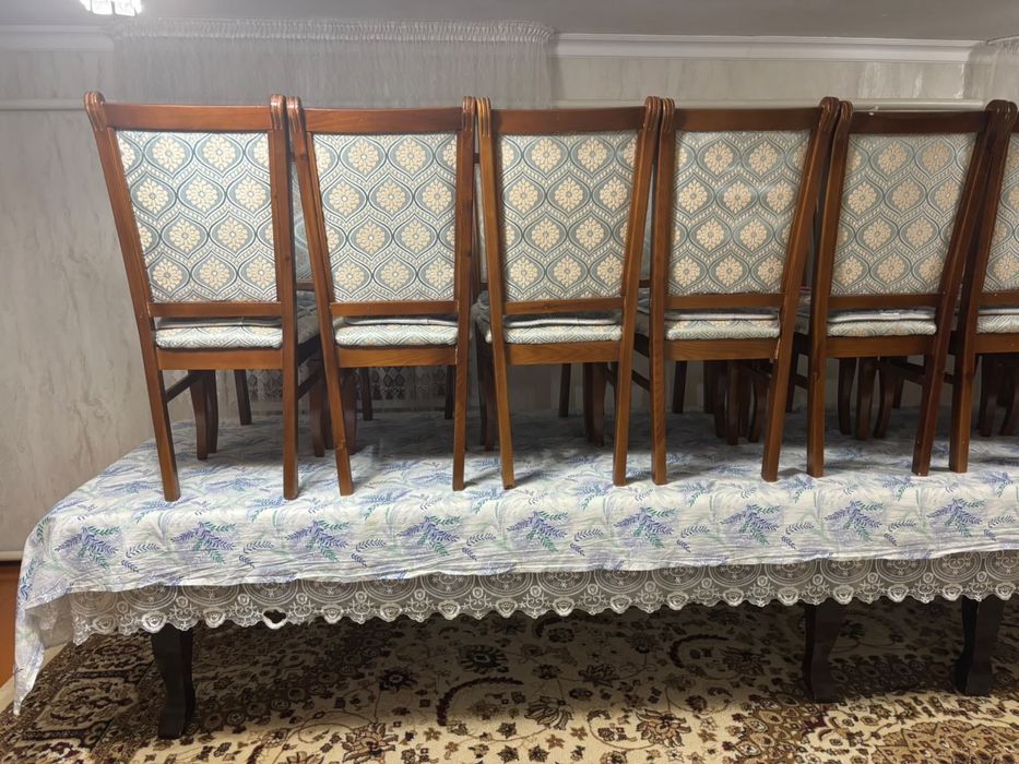 Стол со стульями 10 штук