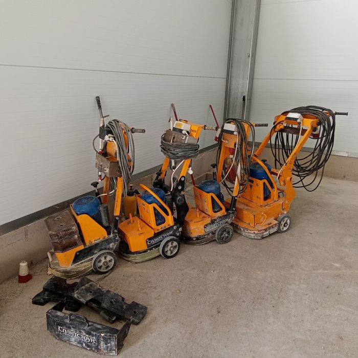 Бетонный пол  шлифовка,  покраска