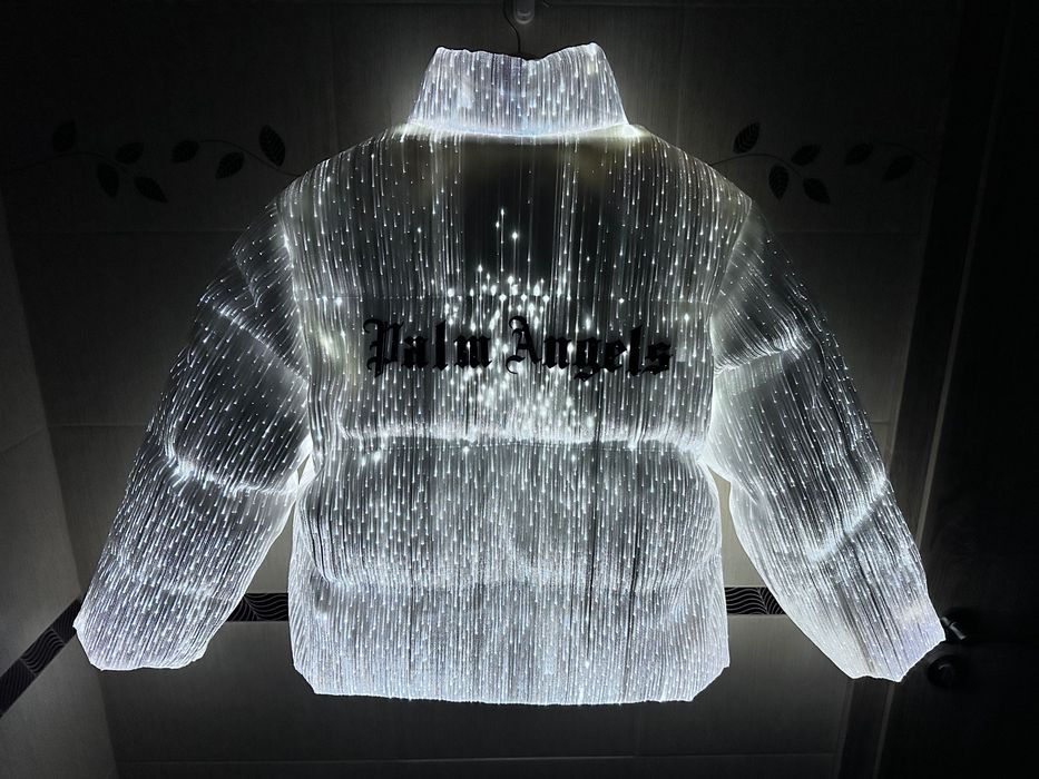 Яке Palm Angels x Moncler бяло размер Л