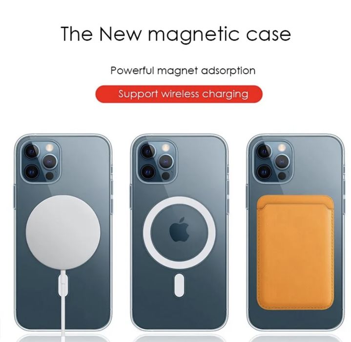 Husa Transparenta MagSafe Apple iPhone 17Pro/16/15/14/13/12/11