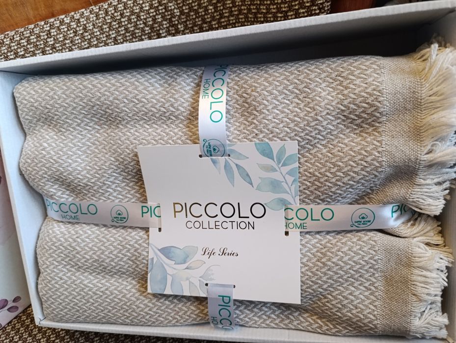 Подарочный комплект пайковый турецкий плед от Piccolo