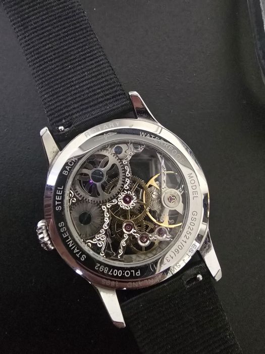 Ceas Rotary mecanic + curea de piele