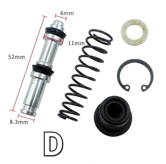 Kit Reparație Maneta/Pompa Frână–Atv–Motocicleta–Piston+Garnituri+Arc+