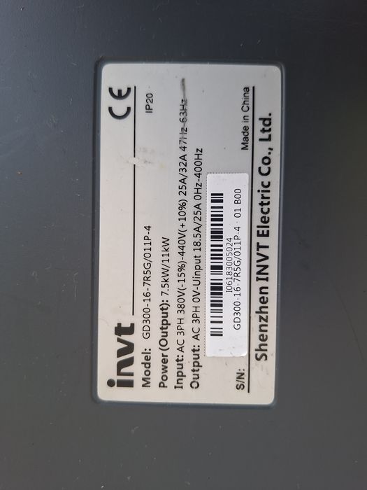 INVERTOR INVIT 380w 7.5/11KW 380W