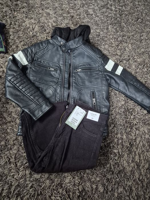 Set geaca c&a 8-9ani,blugi noi negri h&m mar 134