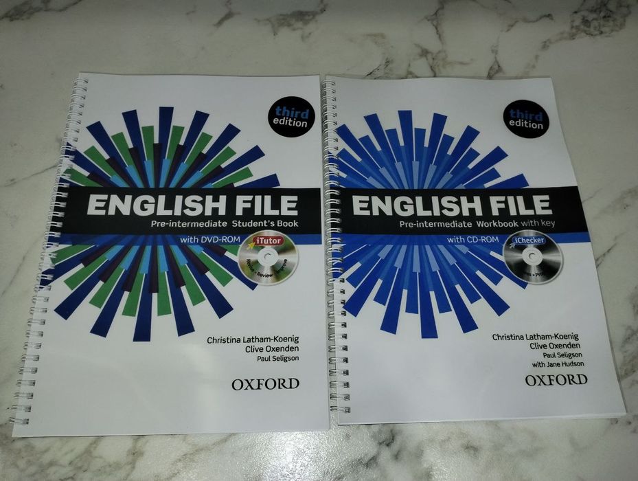 Английский книги. Solutions. English file. Elementary. Pre-intermediat